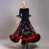 Stage Wear Big Swingstandard Skirt Women Ballroom Dance Skirts Clothes Flamenco Spanish Costume Waltz