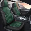 Nappa-Autositzbezüge, komplettes Set, wasserdichtes Leder, universell für Honda Civic CRV Hrv Kia Sorento, Sitzkissen, Autoteile, Auto-Styling (schwarz-rot)