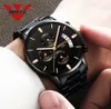 リストウォッチニボシの男性は贅沢な有名なトップブランドメンズファッションカジュアルドレスウォッチミリタリークォーツ腕時計を監視しています。