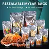 Mylar мешки для хранения продуктов, запечатываемые прозрачные мешки Mylar.
