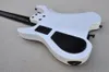 Factory Custom White Headless Electric Gitaar met HH pickups Black Hardwares Rosewood Fletboard Aangepaste services.