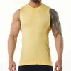 Erkek Tank Tops Yelek Erkek Spor Yaz Yaz Kolsuz Fitness Giyim Çalışan Yoga Nefes Alabilir Hızlı Kurutma