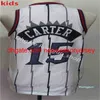 縫いメッシュヴィンテージファッションメンズバスケットボールトレーシー1 McGrady Vince Carter 15ジャージーパープルホワイトブラックブルーレッドショーツ