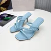Women's Sandals Summer 2024 Dress shoes Fashion Ladies Chain High Heels Simple Comfortable Slippers Outdoor Convenience
