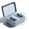 Jewelry Boxes 1PC Velvet Rectangular Flannel Jewelry Storage Box Portable Jewelry Organizer Box Rings Earrings Necklace Display Jewelry Box 230311