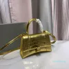 Super Top Designer di qualità autentica Moda Donna Borsa da donna Borse a mano Cinghie a tracolla Mini stile Borsa a tracolla Vera pelle di coccodrillo 99