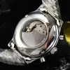 Mekanik Otomatik Hareket Erkekler Paslanmaz Çelik Stap Sırt Geri Moda Su Geçirmez Kollwatch Classcial Montre De Luxe