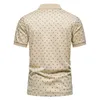 Polo's voor heren 2023 lente en zomer gedrukt casual polo shirt zakelijke shortsleeved 230311