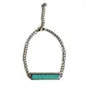 Strand 2023 Geometric Turquoise Bar Bracelet December Modern Birthstone Simple Design Western Jewelry Gift