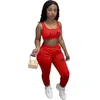 Fatos de Treino Femininos Streetwear Branco Preto Conjunto de 2 Peças Roupas Femininas Fitness Regata Crop Top Leggings Feminino Feminino Agasalho de Treino Feminino