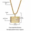 Pendant Necklaces Hip Hop CZ Zircon Paved Bling Iced Out Holy Bible Pendants Necklace Men Rapper Jewelry Gold Color GiftPendant PendantPenda