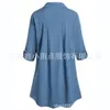 Blouses -shirts voor dames kant vrouwen shirts Europese stijl denim shirts dames plus size dames shirts en shirts 230406