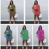 Kadınların Terzini İki Parça Set Tasarımcı 2023 Yeni B Baskılı Tek Göğüslü Dişli Beyzbol Ceketi İki Parçalı Cep Sporları Takım 5 Renk