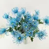 装飾的な花3ヘッドchrysanthemum人工花ピンコシオンの家の装飾結婚式の装飾Diy Pographyの背景レイアウト