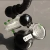 Pipes Pour Fumer Narguilé Noir Barboteur Brûleur À Huile Enivrant Triple Chambre Barboteurs En Verre Pipe À Eau Bong Dab Rig Accessoires Drop Delivery Dhrdd