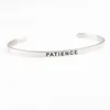 Bangle 4MM Inspirational Customized Words Letter Bracelet Jewelry Can Drop YP7929