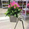 Decorative Flowers Decoration Office Outdoor Indoor Pot Artificial Plants Faux Garden