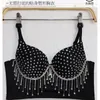 Damestanks Rhinestone Tassels Ademend Lenceria Femenina Sling Top Wedding Fashion Style Debardeur Debardeur Espartilho Performance Clothing Tank