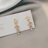 Cuelga Araña Aguja Puerta Este de Corea del Sur Pendientes estrellados Cientos de pendientes largos Personalidad femenina Mirada Pendientes finos G230313