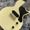 Nieuwe aangepaste crème elektrische gitaar rozenhout, één pick -up guitarra Eletrica, Chrome Hardware, hoogwaardige gitarra