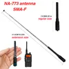 Walkie Talkie Nagoya NA-773 SMA 여성 듀얼 밴드 VHF Baofeng UV-5R UV-82 BF-888S UV-6R UV5R Pro 용 유연한 안테나 UHF 유연성 안테나