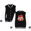 Vestes pour hommes mode Kawaii fraise lait boîte Baseball veste hommes sweat à capuche pour femme sweats hauts à manches longues unisexe Harajuku sweats à capuche