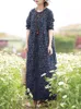 Sukienki swobodne vintage damskie sukienka do nadruku 2023 Zanzea Spring Sundress swobodne długie rękaw Maxi vestidos żeńskie kwiatowe szaty 230313