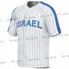 CUSTOM Team Israel 2023 World Baseball Classic Jersey WBC Joc Pederson Jake Bird Richard Bleier Brandon Gold Dean Kremer Kyle Molnar Bubby R