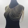 Chains Alloy Multilayer Tassel Necklace Classic Style Jewelry Statement Body Chain Shoulder For Women BY241