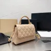 Designerskie torby luksusowe torebki złote łańcuchy torebki torebki na ramię dla kobiet przenośne torebki TOTE Caviar Cowhide torebka kobiety fash239w