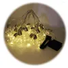 Solar LED Bulb String Globe 10/20 G45 Fairy Light White Warm Colorful Ball Wedding Garland Patio Decor