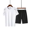 Erkek Tişörtler Erkek Giyim Seti Trailsuit Yaz Kısa Kollu T-Shirt Şort Artı Boy Boy Boy Marka Marka Sıradan 2 PCS Erkek Sweetsuit Sportswear 230313