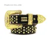 2022 Designer BeltSimon Rhinestone belt men's studded rivet handmade personality hip-hop punk fashion pants miss seller7916060