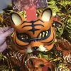 Party Masks 10pcs Kids Boy Girls Cute Animal Tiger Mask Masquerade Ball Dress Up Costume Props Decoration Birthday Wedding Festival 230313