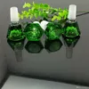 Smoking Pipes Green Diamond Glass Bubble Head Cigarette Accessories Wholesale Bongs Oil Burner