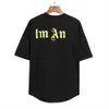 Designer Palms Sommer Herren T-shirts Schwarz Whit Casual Tide Epanelled Kleidung Kurzarm Top Tees Angels Womens Brief Drucken Lose NFAH