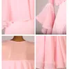 Stage Wear Sexy Modern Dance Costume Pink Round Neck Ballroom Competition Dress Women Long Big Swring Waltz Clothes