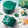 Миски 1200 мл милая рамена Lunchbox Lunchbox Мгновенная лапша Стальная коробка Стальная микроволновая переносная студенческая контейнер Bento J9J3