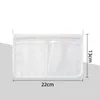 Storage Bags Refrigerator Door Double Mesh Bag Classification Two Grids Hanging With Hook Fridge Organizer Pockets