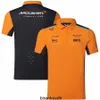 사이클링 남자 티셔츠 McLaren 2023 팀 폴로 2023 F1 스웨터 까마귀 셔츠 긴 소매 팬 Tees AMG Petronas Size S-5XL