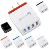 4 Port Fast Quick Charge QC3.0 USB Hub Wall Charger 3.5A Power Adapter EU US Plug Travel Phone Battery chargers socket