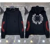 chromes Heren Hoodies Luxe Designer Mode Rits Ch Horseshoe Cross Print Pullover Hooded Sweater Jackts Gduk 19 8HC6