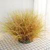 Decorative Flowers 5pcs Home Furnishings Simulation Plastic Dandelion Onion Silk Grass False Green Plant Wall Desktop Flower Arrangement