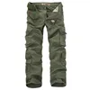 Pantaloni da uomo Pantaloni cargo militari da uomo Pantaloni larghi larghi tattici Pantaloni cargo da uomo casual in cotone Outtdoor Tasche multiple Taglia grande 230313