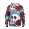 Men's Hoodies 3D Printing Skull Print Hoodie Sweatshirt Shirt Male Customer Design Plus Size WY137