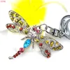 Keychains Keychain Jewelry Cute Dragonfly Ms. Gift Crystal Rhinestone Car Pendant Fashion Män och kvinnor bär vild xDPQQ