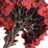 Decorative Flowers Wreaths Hydrangea Artificial Flowers Red Faux Flowers Bundles Silk Flowers with Stems Floral Arrangements Artificial Centerpieces 230313