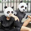 Maski imprezowe Panda 3D Maska zwierząt DIY CUT Free Party Halloween Shop Decoration Tools Origami Headcover 230313