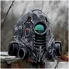 Party Masks Halloween robot Cyberpunkes steampunk cosplay propas hełm lateksu Fl Fl horror horror 220920 Drop dh0ch