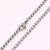 Chains Trendy Distribution 3mm Wide Chain Necklace 316L Stainless Steel Men Wholesale Accessories 60cm